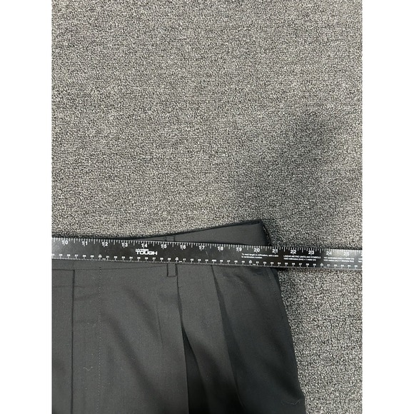 Jos A Bank 2 Piece Suit Men's 44R Pants 41x31 Black 100% Wool Business Pleated - Picture 15 of 16